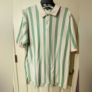 Vintage Ralph Lauren Polo with Green and White Stripes